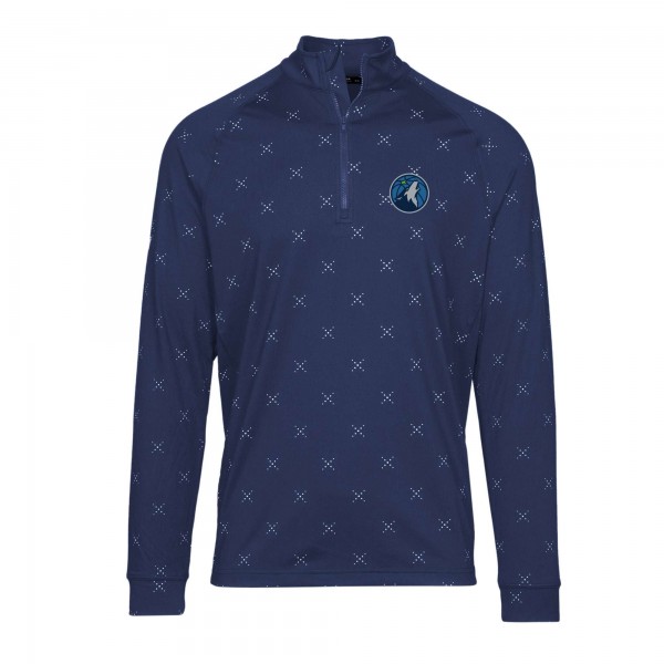 Кофта на короткой молнии Minnesota Timberwolves Levelwear Finley Insignia Core - Navy