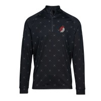 Кофта на короткой молнии Portland Trail Blazers Levelwear Finley Insignia Core - Black