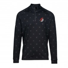 Кофта на короткой молнии Portland Trail Blazers Levelwear Finley Insignia Core - Black