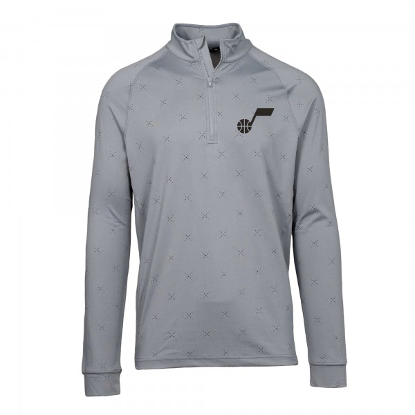 Кофта на короткой молнии Utah Jazz Levelwear Finley Insignia Core - Gray