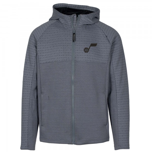Толстовка на молнии Utah Jazz Levelwear Durham Insignia Core - Gray