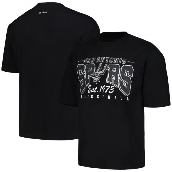 Футболка San Antonio Spurs Qore Unisex Oversized Game Day Cozy Half Sleeve - Black