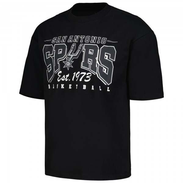Футболка San Antonio Spurs Qore Unisex Oversized Game Day Cozy Half Sleeve - Black