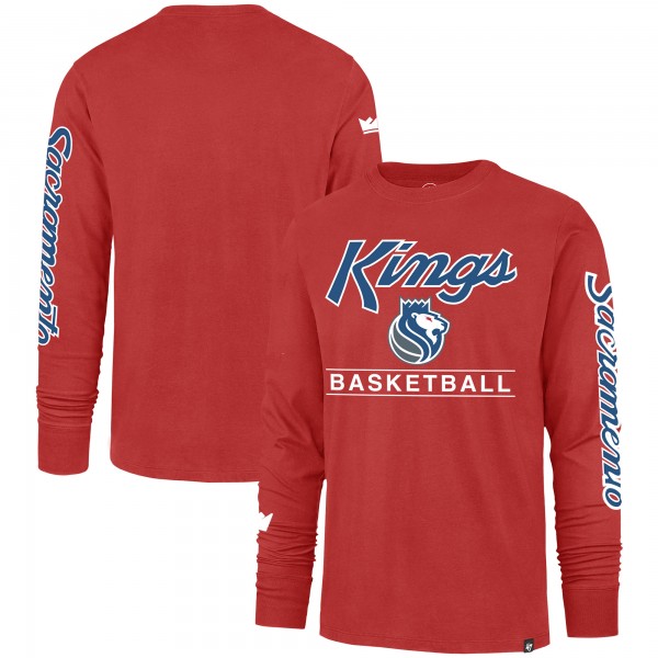 Футболка с длинным рукавом Sacramento Kings 47 2023/24 City Edition Triplet Franklin - Red