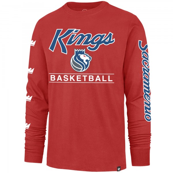 Футболка с длинным рукавом Sacramento Kings 47 2023/24 City Edition Triplet Franklin - Red