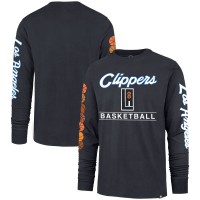 Футболка с длинным рукавом LA Clippers 47 2023/24 City Edition Triplet Franklin - Charcoal