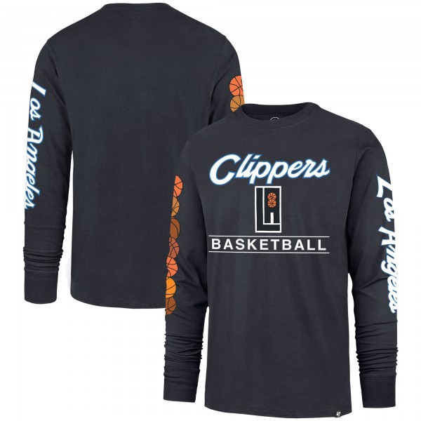 Футболка с длинным рукавом LA Clippers 47 2023/24 City Edition Triplet Franklin - Charcoal