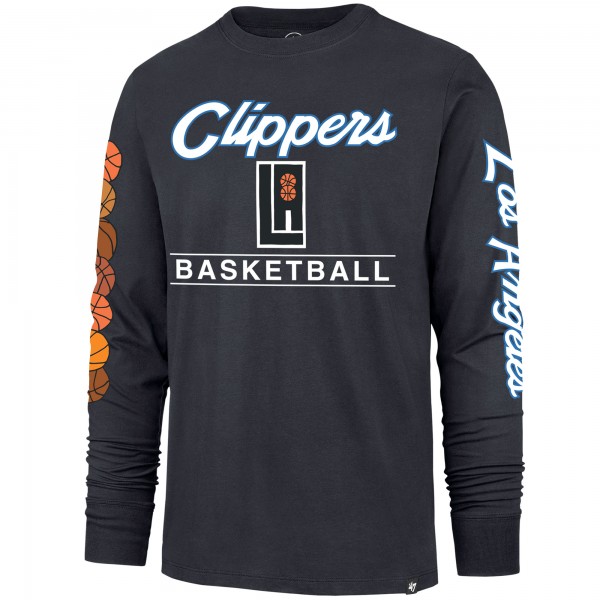 Футболка с длинным рукавом LA Clippers 47 2023/24 City Edition Triplet Franklin - Charcoal