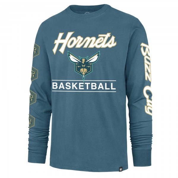 Футболка с длинным рукавом Charlotte Hornets 47 2023/24 City Edition Triplet Franklin - Teal