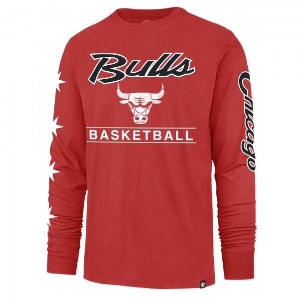 Футболка с длинным рукавом Chicago Bulls 47 2023/24 City Edition Triplet Franklin - Red