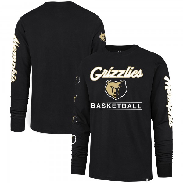 Футболка с длинным рукавом Memphis Grizzlies 47 2023/24 City Edition Triplet Franklin - Black