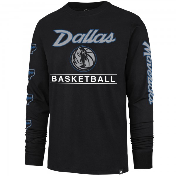 Футболка с длинным рукавом Dallas Mavericks 47 2023/24 City Edition Triplet Franklin - Black