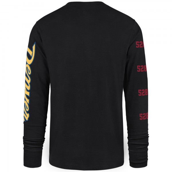 Футболка с длинным рукавом Denver Nuggets 47 2023/24 City Edition Triplet Franklin - Black
