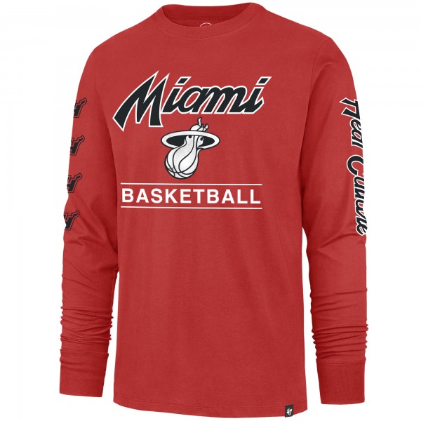 Футболка с длинным рукавом Miami Heat 47 2023/24 City Edition Triplet Franklin - Red