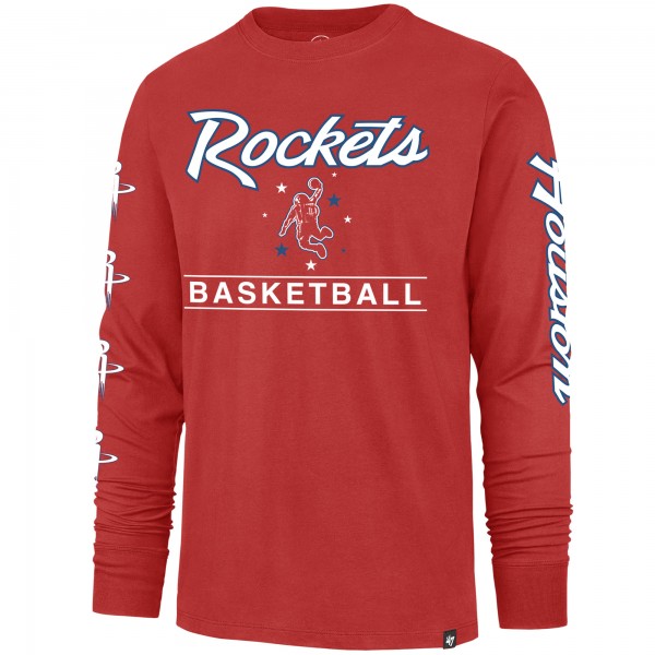 Футболка с длинным рукавом Houston Rockets 47 2023/24 City Edition Triplet Franklin - Red