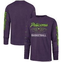 Футболка с длинным рукавом New Orleans Pelicans 47 2023/24 City Edition Triplet Franklin - Purple