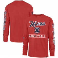 Футболка с длинным рукавом Philadelphia 76ers 47 2023/24 City Edition Triplet Franklin - Red