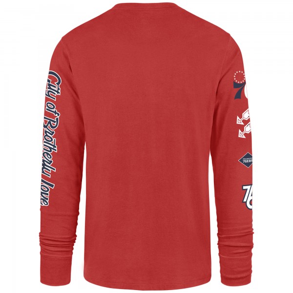 Футболка с длинным рукавом Philadelphia 76ers 47 2023/24 City Edition Triplet Franklin - Red