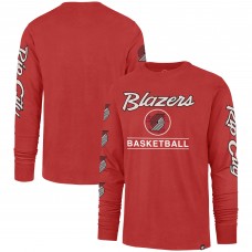 Футболка с длинным рукавом Portland Trail Blazers 47 2023/24 City Edition Triplet Franklin - Red
