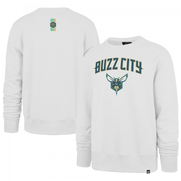 Кофта Charlotte Hornets 47 2023/24 City Edition Postgame Headline Crew - White