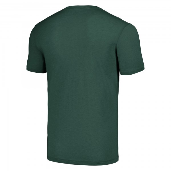 Футболка Damian Lillard Milwaukee Bucks Homage Caricature Tri-Blend - Hunter Green