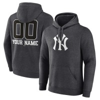 Толстовка New York Yankees Charcoal Personalized Monochrome Name & Number