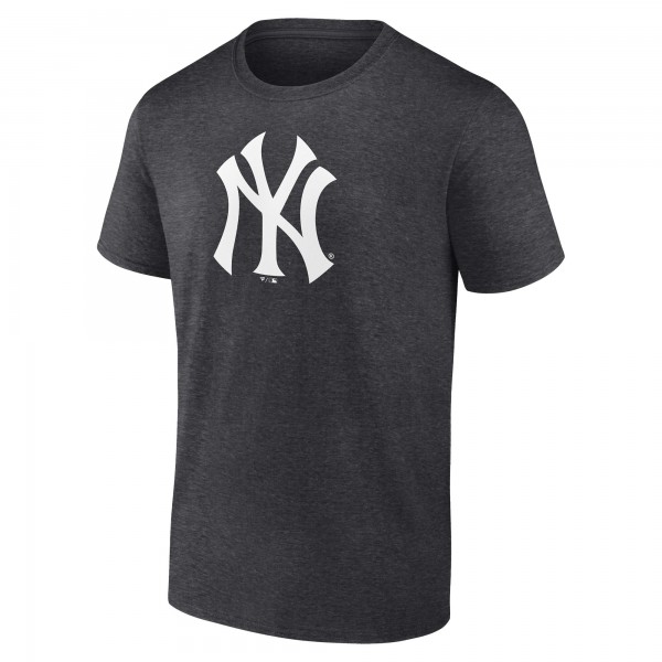 New York Yankees Charcoal Personalized Monochrome Name & Number T-Shirt