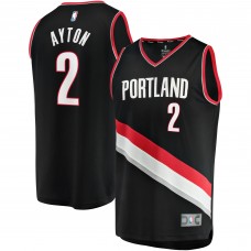 Deandre Ayton Portland Trail Blazers Fast Break Player Jersey - Icon Edition - Black