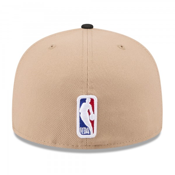 Бейсболка Toronto Raptors New Era Tan/Black 2024 NBA Draft 59FIFTY