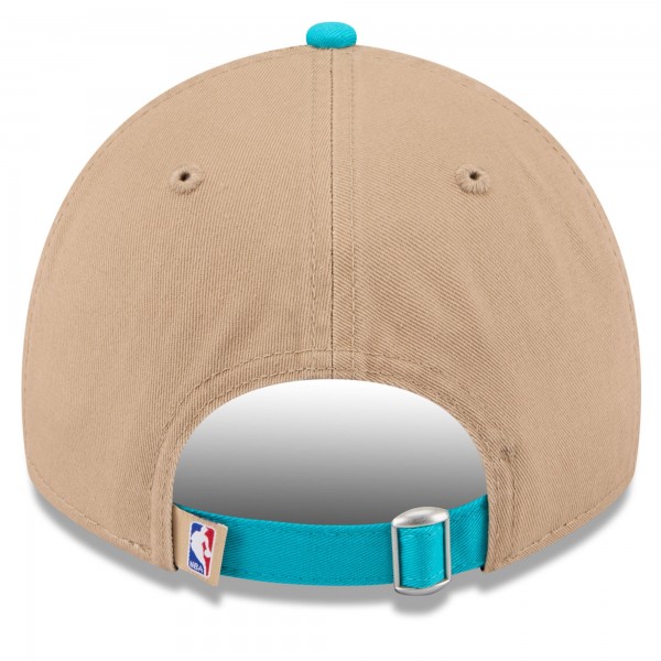 Бейсболка Charlotte Hornets New Era 2024 NBA Draft 9TWENTY - Tan/Teal