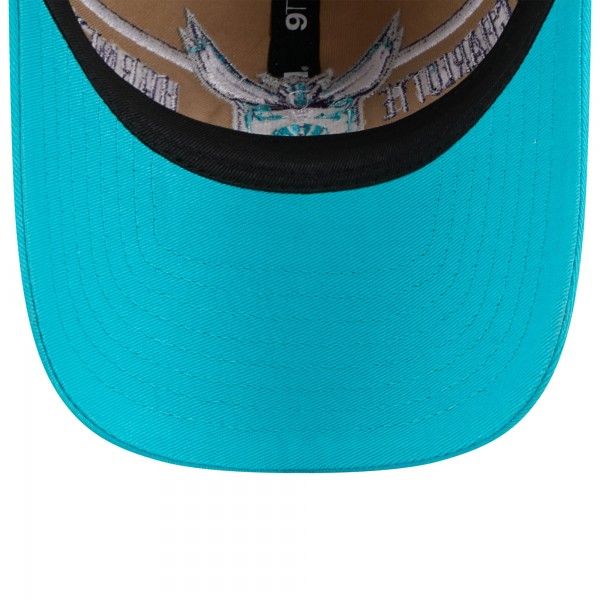Бейсболка Charlotte Hornets New Era 2024 NBA Draft 9TWENTY - Tan/Teal