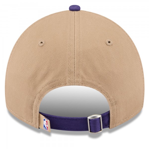 Бейсболка Los Angeles Lakers New Era 2024 NBA Draft 9TWENTY - Tan/Purple