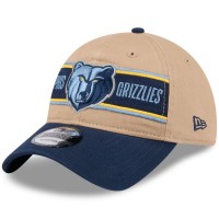 Бейсболка Memphis Grizzlies New Era 2024 NBA Draft 9TWENTY - Tan/Navy