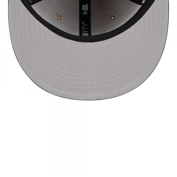 Бейсболка Milwaukee Bucks New Era Tan/Hunter Green 2024 NBA Draft 59FIFTY