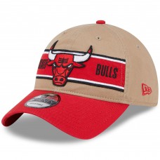 Бейсболка Chicago Bulls New Era 2024 NBA Draft 9TWENTY - Tan/Red