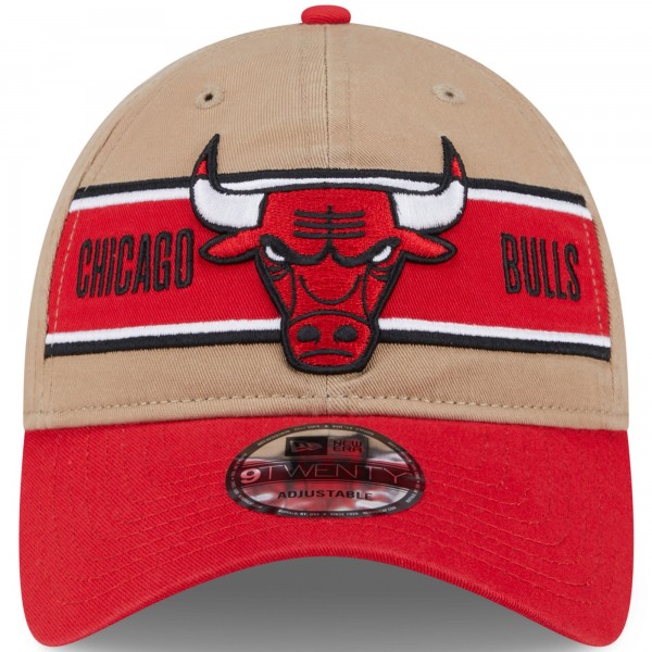 Бейсболка Chicago Bulls New Era 2024 NBA Draft 9TWENTY - Tan/Red