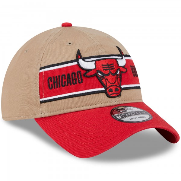 Бейсболка Chicago Bulls New Era 2024 NBA Draft 9TWENTY - Tan/Red