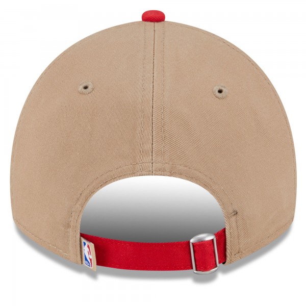 Бейсболка Chicago Bulls New Era 2024 NBA Draft 9TWENTY - Tan/Red