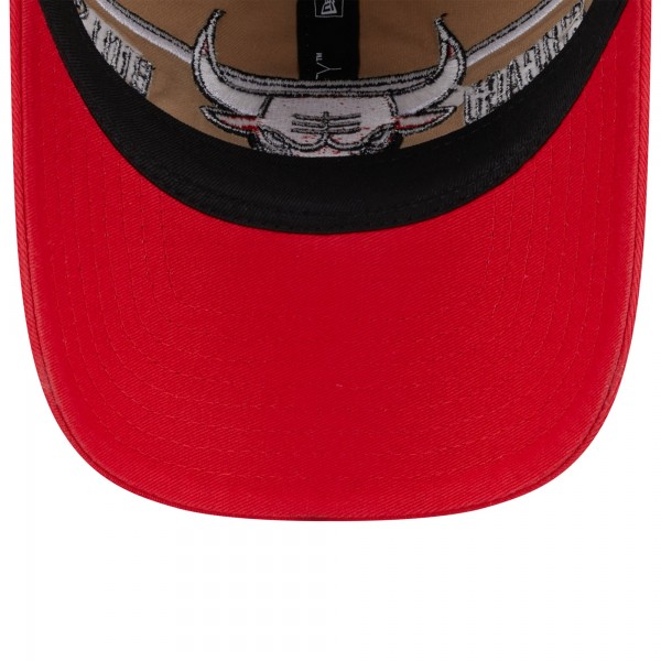 Бейсболка Chicago Bulls New Era 2024 NBA Draft 9TWENTY - Tan/Red