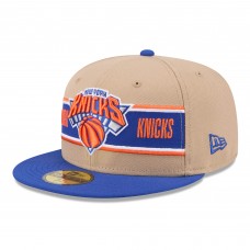 Бейсболка New York Knicks New Era Tan/Blue 2024 NBA Draft 59FIFTY