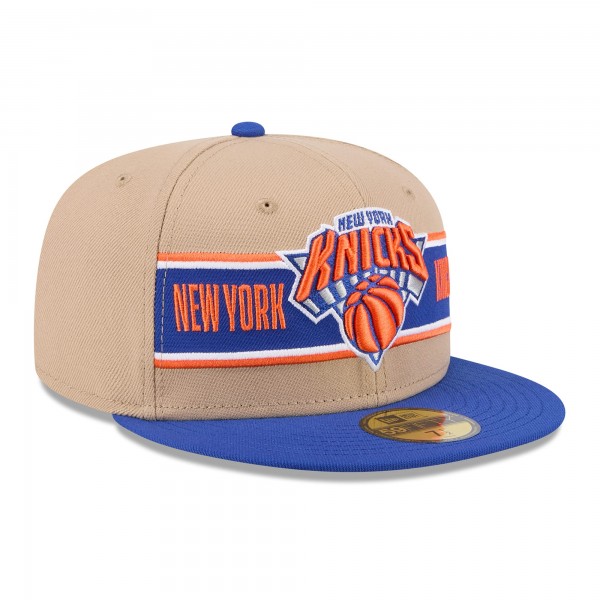 Бейсболка New York Knicks New Era Tan/Blue 2024 NBA Draft 59FIFTY