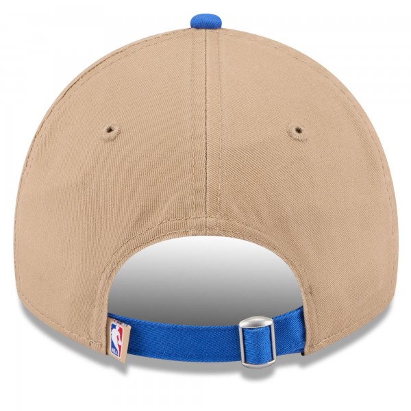 Бейсболка Dallas Mavericks New Era 2024 NBA Draft 9TWENTY - Tan/Blue