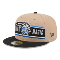 Бейсболка Orlando Magic New Era 2024 NBA Draft 59FIFTY - Tan/Black