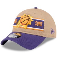 Бейсболка Phoenix Suns New Era Tan/Purple 2024 NBA Draft 9TWENTY