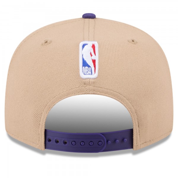 Бейсболка Phoenix Suns New Era Tan/Purple 2024 NBA Draft 9FIFTY