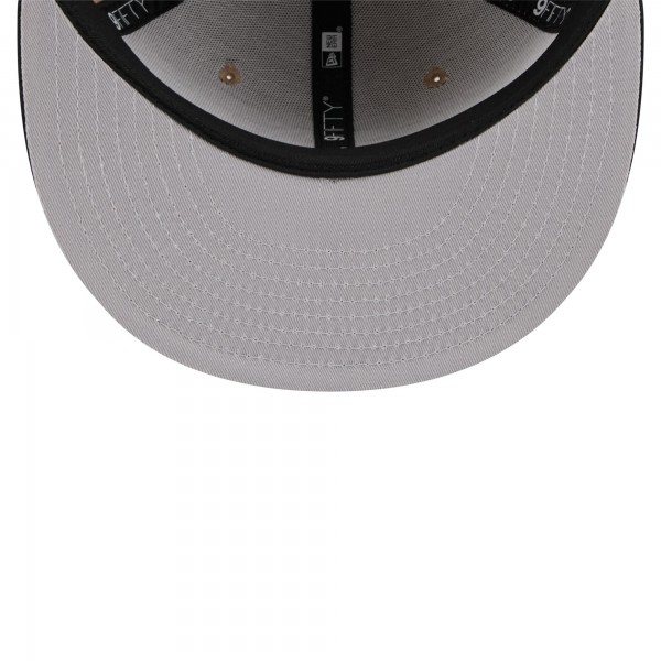 Бейсболка Youth Brooklyn Nets New Era Tan/Black 2024 NBA Draft 9FIFTY