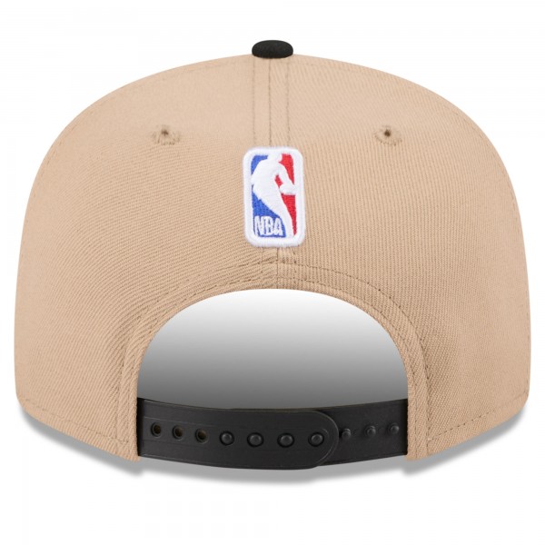 Бейсболка Youth Miami Heat New Era Tan/Black 2024 NBA Draft 9FIFTY