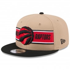 Бейсболка Toronto Raptors New Era Tan/Black 2024 NBA Draft 9FIFTY