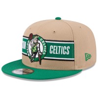 Бейсболка Boston Celtics New Era 2024 NBA Draft 9FIFTY - Tan/Kelly Green