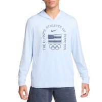 Толстовка Футболка Team USA Nike Restore Yoga Long Sleeve - Light Blue